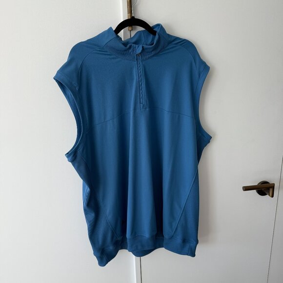 Adidas Blue Athletic Golf Vest - Picture 1 of 4